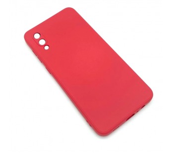 Чехол Samsung A02/M02 (2021) Microfiber Красный#1476475