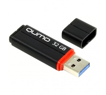Флэш накопитель USB 32 Гб Qumo Speedster 3.0 (black) (69094)#2084704