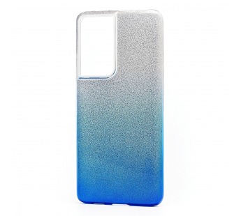 Чехол-накладка - SC097 Gradient для "Samsung SM-G998 Galaxy S21 Ultra" (blue/silver)(131213)#810245