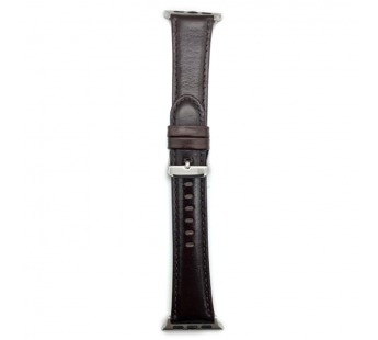Ремешок для Apple Watch 38/40mm Кожа №03 Черно-Коричневый#1636674