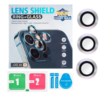 Защитное стекло линзы камеры для iPhone 11 Pro/11 Pro Max (комплект 3 шт.) Серебро#1699500