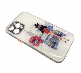 Чехол iPhone 12 Pro Max Силикон Print (Girl in London) #1363340