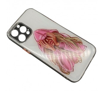 Чехол iPhone 12 Pro Max Силикон Print (Girl Pink) #1680239