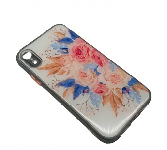 Чехол iPhone XR Силикон Print (Flowers) #1680627