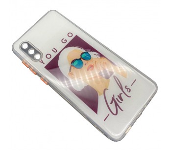 Чехол Samsung A02/M02 (2021) Силикон Print (Girls) #1189880