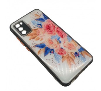 Чехол Samsung A02s (2020) Силикон Print (Flowers) #1189883