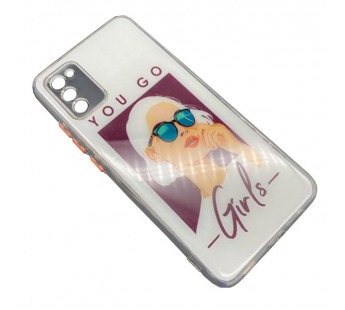Чехол Samsung A02s (2020) Силикон Print (Girls) #1189804