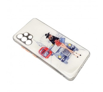 Чехол Samsung A52 (2021) Силикон Print (Girl in London) #1568183