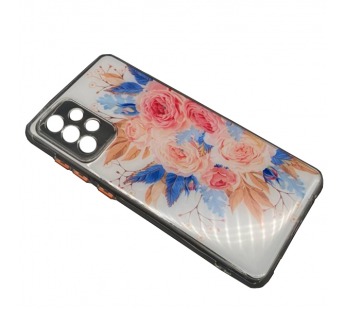 Чехол Samsung A72 (2021) Силикон Print (Flowers) #1681335