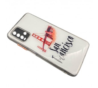 Чехол Xiaomi Redmi 9T (2021) Силикон Print (San Francisco) #1476441