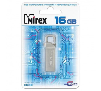 USB карта памяти 16ГБ Mirex Flash Drive CRAB (13600-ITRCRB16)#999430