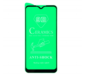 Защитное стекло керамическое для Samsung M015F/A015F Galaxy M01/A01 (черный) (VIXION)#1698088