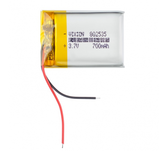 Аккумулятор универсальный 8x25x35 mm 700mAh (3,7V Li-Pol) (Vixion)#885826