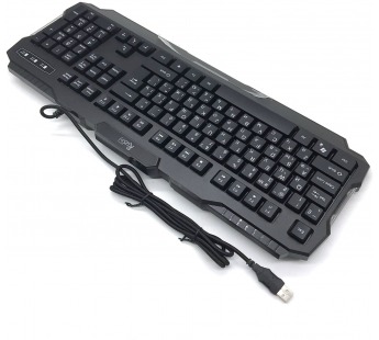 Клавиатура Smart Buy SBK-308G-K RUSH Warrior мембранная игровая с подсветкой USB (black) (116579)#2017766