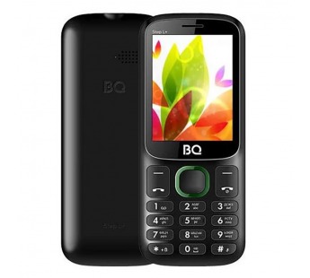 Мобильный телефон BQM-2440 Step L+ Black+Green#956159