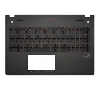 Топ-панель для ноутбука Asus ROG G56JR черная с подсветкой#1940751