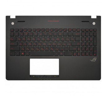 Топ-панель 90NB06D6-R31F80 для Asus ROG черная с подсветкой#1850380