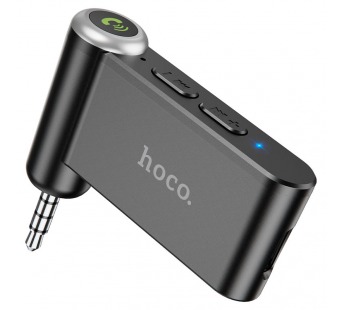 Bluetooth - адаптер Hoco E58 (AUX 3.5-3.5) с микрофоном, черный#1997036