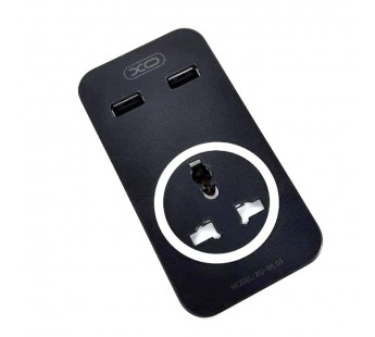 Сетевой удлинитель XO WL03 1,8м (EU_UK_US + ЗУ на 2 USB/ 1 розетка, 10А) белый#2054051