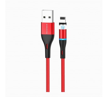 Кабель USB - Apple lightning Borofone BU16 120см 2,4A (red) (125960)#1629205