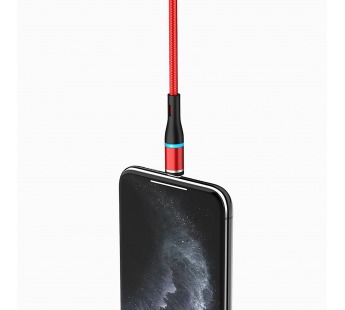 Кабель USB - Apple lightning Borofone BU16 120см 2,4A (red) (125960)#1629206