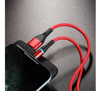 Кабель USB - Apple lightning Borofone BU16 120см 2,4A (red) (125960)#1629207