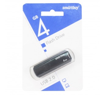 Флеш-накопитель USB 4GB Smart Buy Clue чёрный#1156533