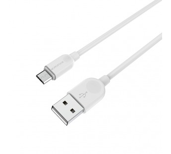 Кабель USB - micro USB Borofone BX14 LinkJet (100см) белый#1049218