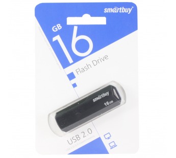Флеш-накопитель USB 16GB Smart Buy Clue чёрный#1189674