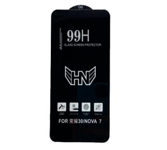 Защитное стекло Honor 30 (Premium Full 99H) Черное#1581163