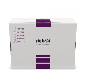 Блок питания 650Вт Hiper HPP-650 (APFC,120мм,2PCI-E,5SATA), шт#1454401