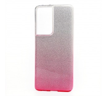 Чехол-накладка - SC097 Gradient для Samsung SM-G998 Galaxy S21 Ultra (pink/silver)#1274967
