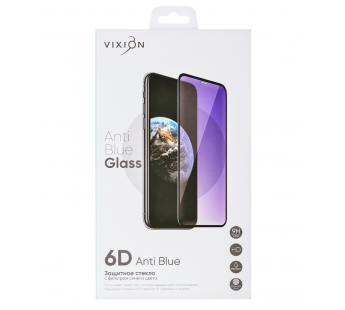 Защитное стекло Anti Blue для iPhone XR/11 (черный) (VIXION)#1533342