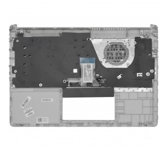 Топ-панель HP 14s-fq серебряная с подсветкой#1857710