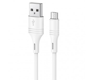Кабель USB - micro USB Borofone BX43 CoolJoy (100см) белый#1330820
