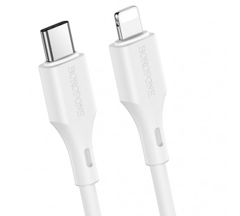 Кабель Type-C - Apple Lightning BOROFONE BX49 PD 20W (белый) 1м#1339033