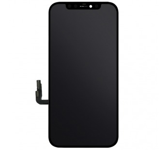 Дисплей для iPhone 12/12 Pro + тачскрин черный с рамкой 100%#1740324