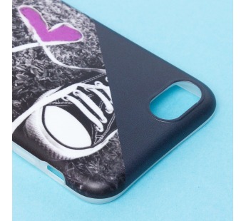 Чехол-накладка - SC185 для "Apple iPhone 7/iPhone 8/iPhone SE 2020" (001) (black/purple) (120748)#1378969