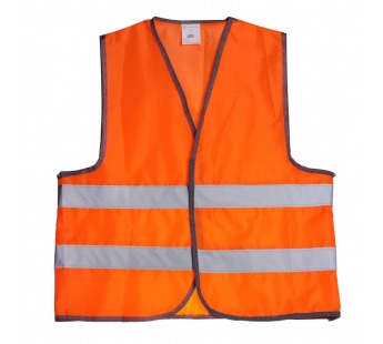 Жилет AIRLINE со светоотражающими полосами,ГОСТ взрослый (р.XL 65х65см), оранжевый#1386801
