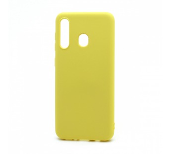 Чехол-накладка Silicone Case NEW ERA для Samsung Galaxy A20/A30 желтый#1395110