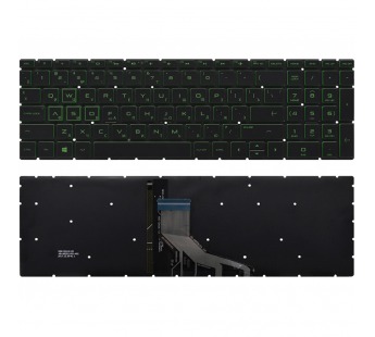 Клавиатура HP Pavilion Gaming 15-dk черная с подсветкой#1847867