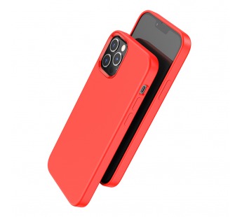 Чехол Hoco Pure series для IPhone13 Pro (6.1) Soft Touch, красный#1469464