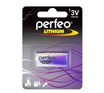 Батарейка Perfeo CR123/1BL Lithium (20)#1505079