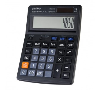 Калькулятор Perfeo  PF_B4850, бухгалтерский, 14-разр., черный#1505132