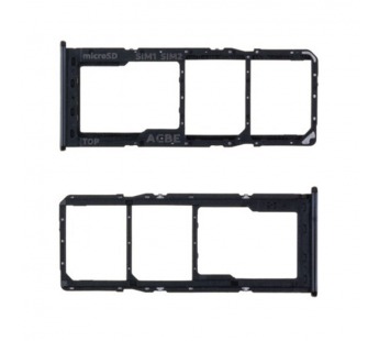Держатель сим для Samsung A325F Galaxy A32 (черный)#2098979