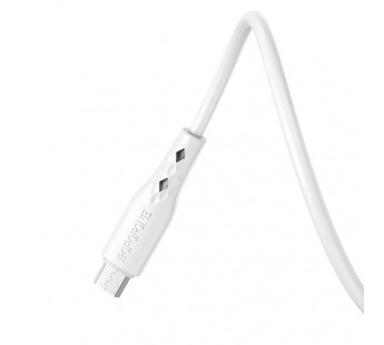                         Кабель Micro USB Borofone BX48 2.4A 1m (белый)#1588413