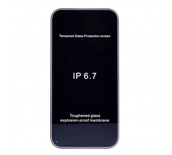 Защитное стекло Full Screen 2,5D приват для Apple iPhone 13 Pro Max (black) тех.уп#1699444