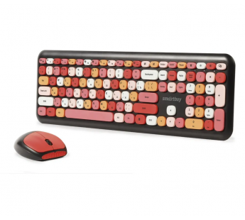                     Беспроводной комплект клавиатура+мышь Smartbuy 666395AG черный#1882096