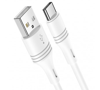 Кабель USB - Type-C Borofone BX43 ПВХ 1м (White)#1601456