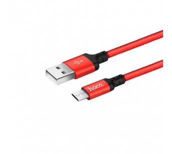 Кабель USB - micro USB Hoco X14 1м (Red Black)#1601602